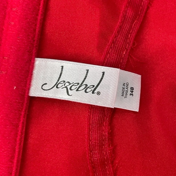 Jezebel Scarlet Red and Black Lace Satin Doll intimately Bustier size 34B - Picture 2 of 8